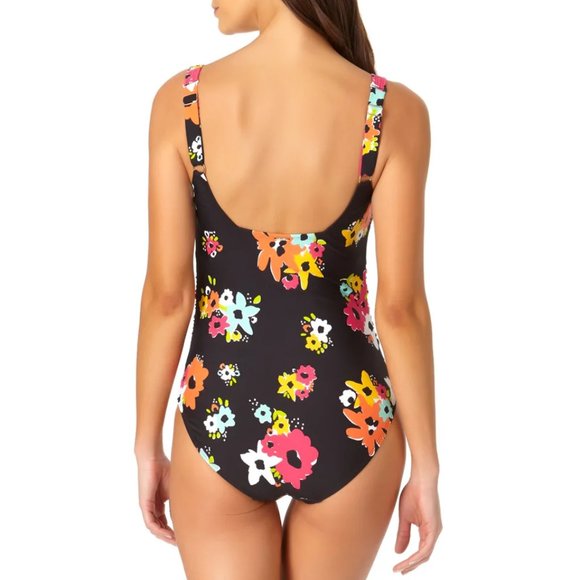 Anne Cole Sweetheart U Trim One Piece Swimsuit - Picture 2 of 2